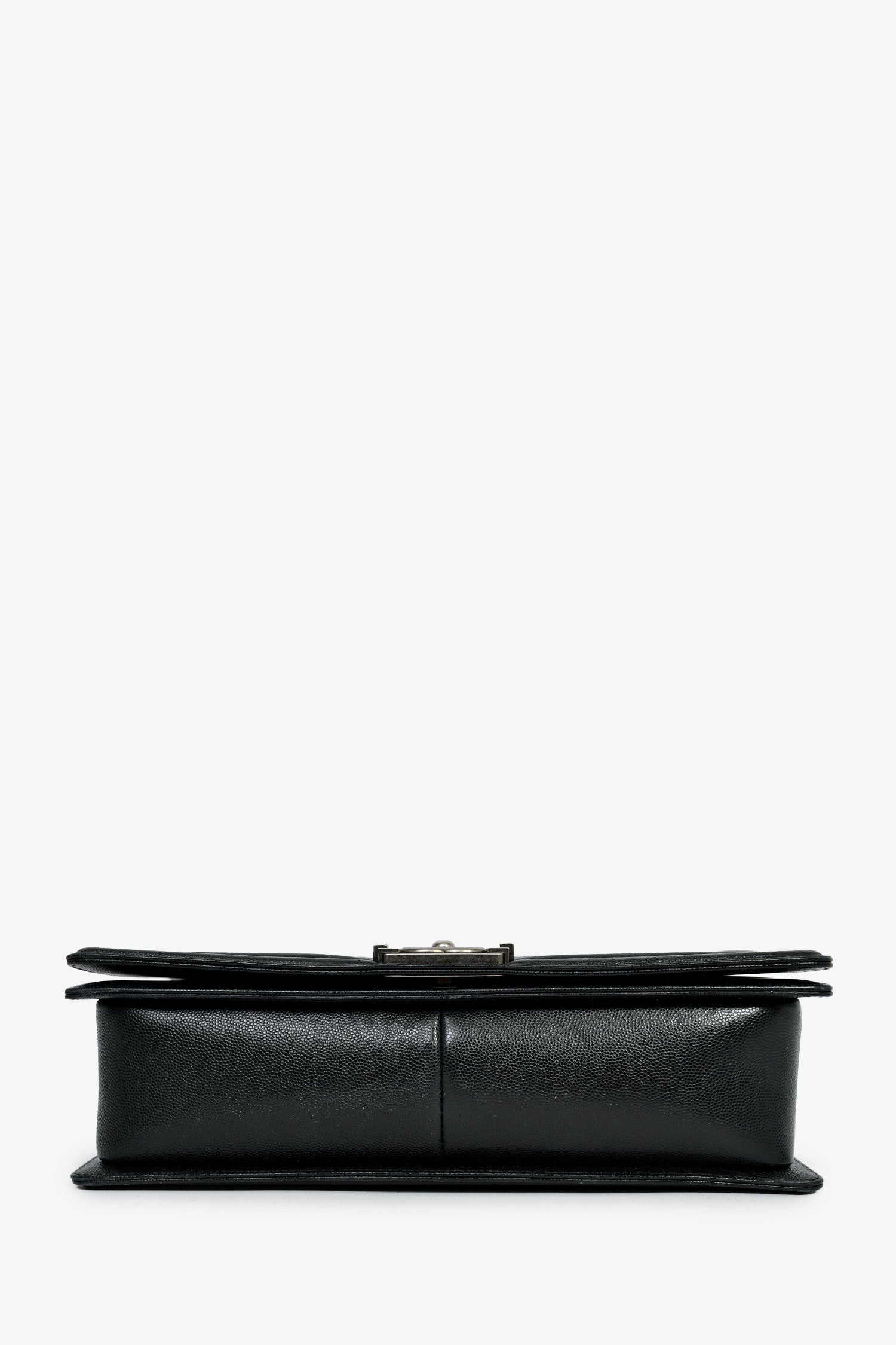 Pre-Loved Chanel™ 2018 Black Caviar Large Boy Bag