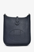 Hermès 2021 Navy Clemence Evelyne TPM Crossbody