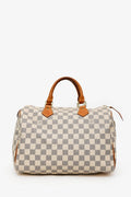Louis Vuitton 2014 Damier Azur Speedy 30 Top Handle (As Is)