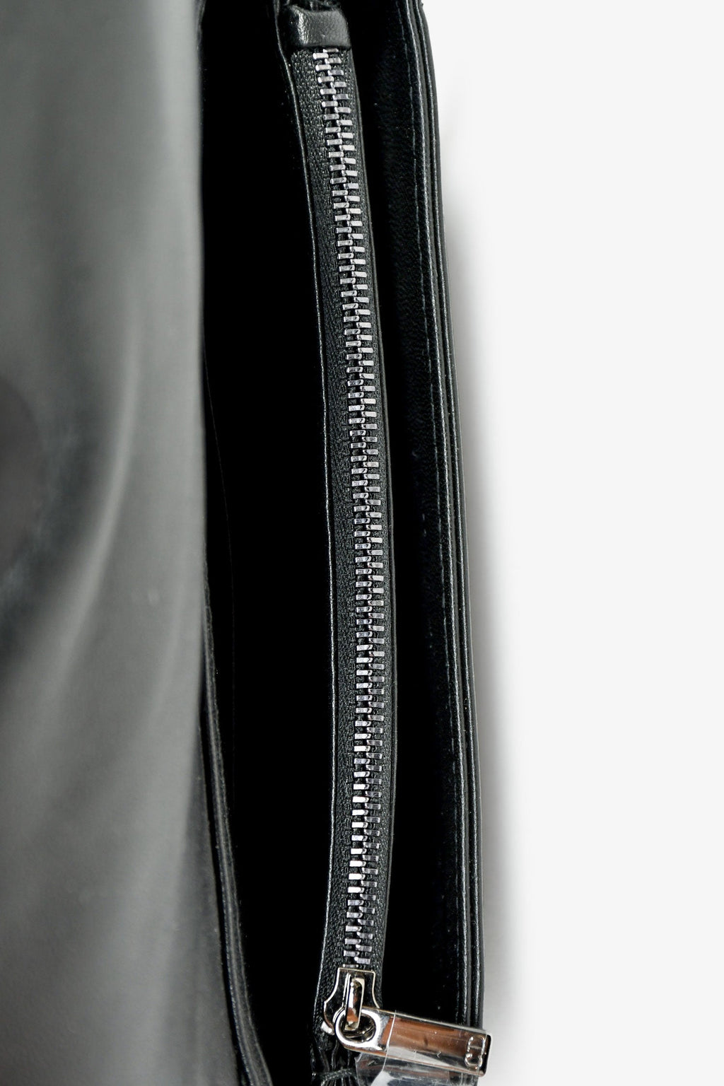 Christian Dior Black Leather Macrocannage Small 'Caro' Crossbody Bag