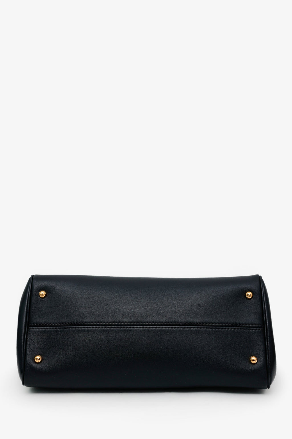 Dolce & Gabbana Black Leather Medium My Sicily Top Handle Bag With Strap