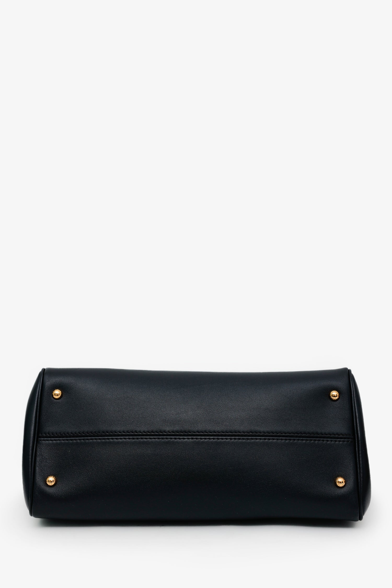 Dolce & Gabbana Black Leather Medium My Sicily Top Handle Bag With Strap