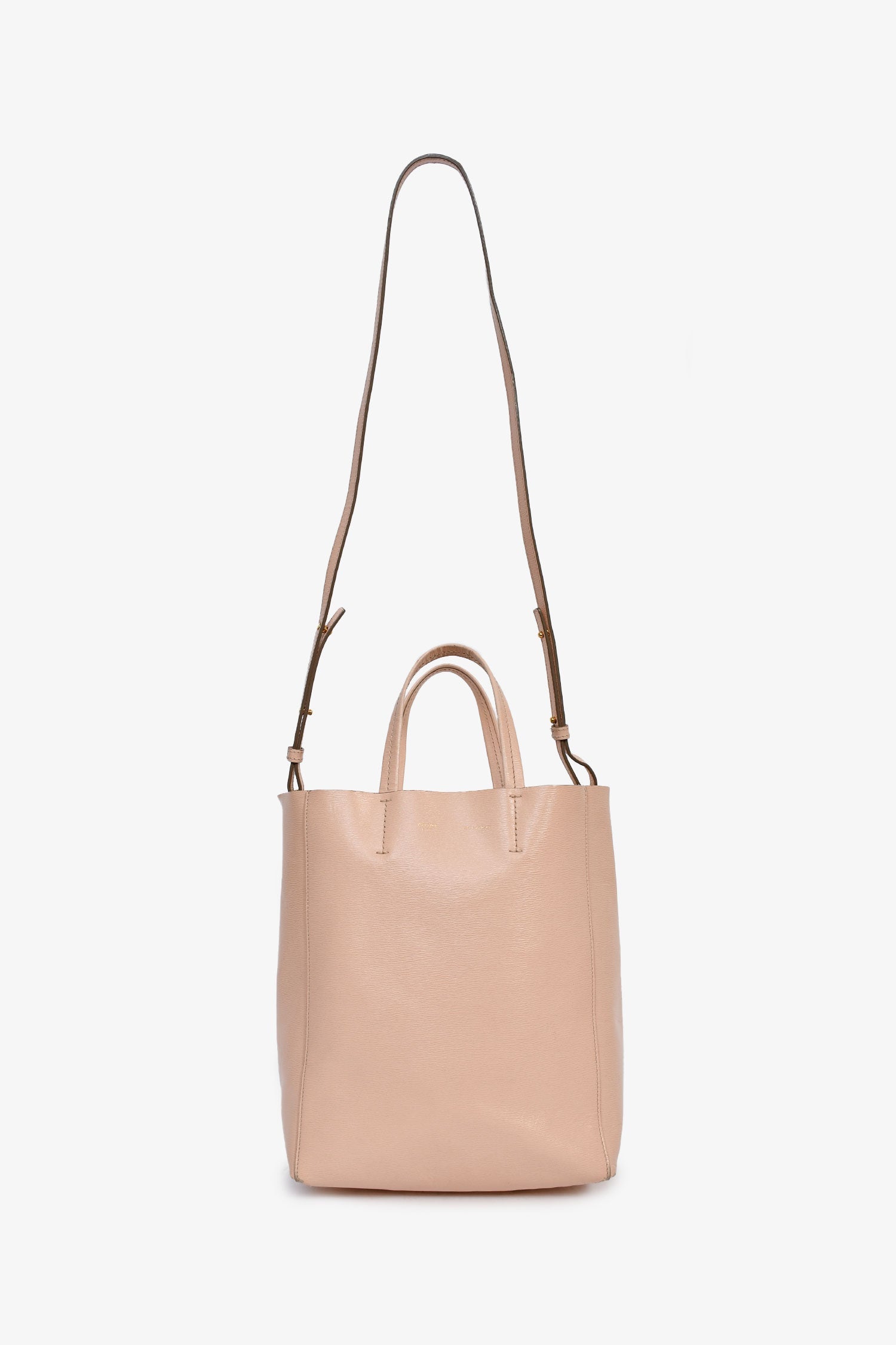 Celine Blush Leather Small Vertical Cabas Bag
