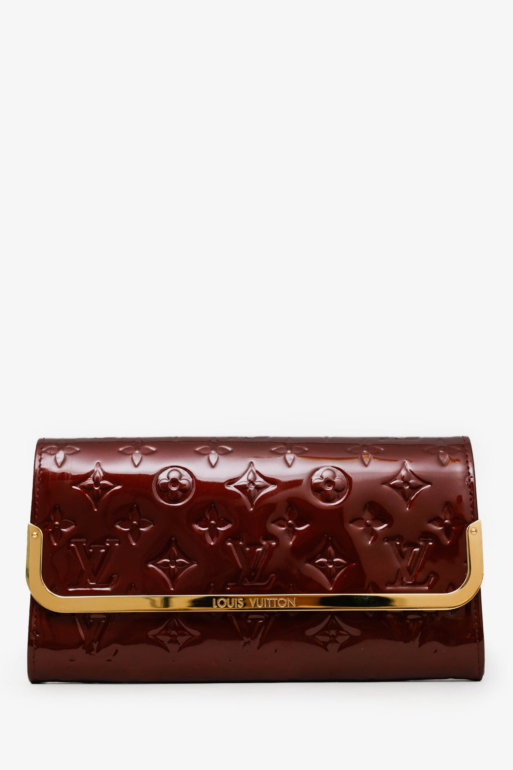Louis Vuitton Burgundy Monogram Vernis Rossmore MM Shoulder Bag