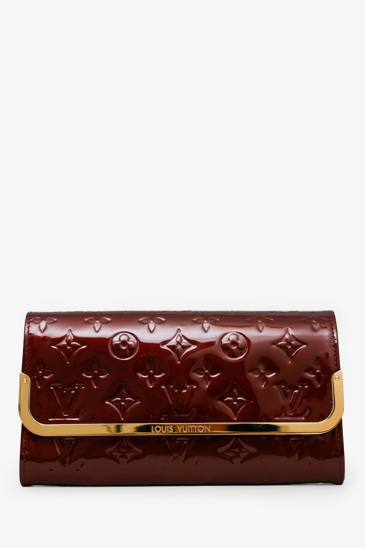 Louis Vuitton Burgundy Monogram Vernis Rossmore MM Shoulder Bag
