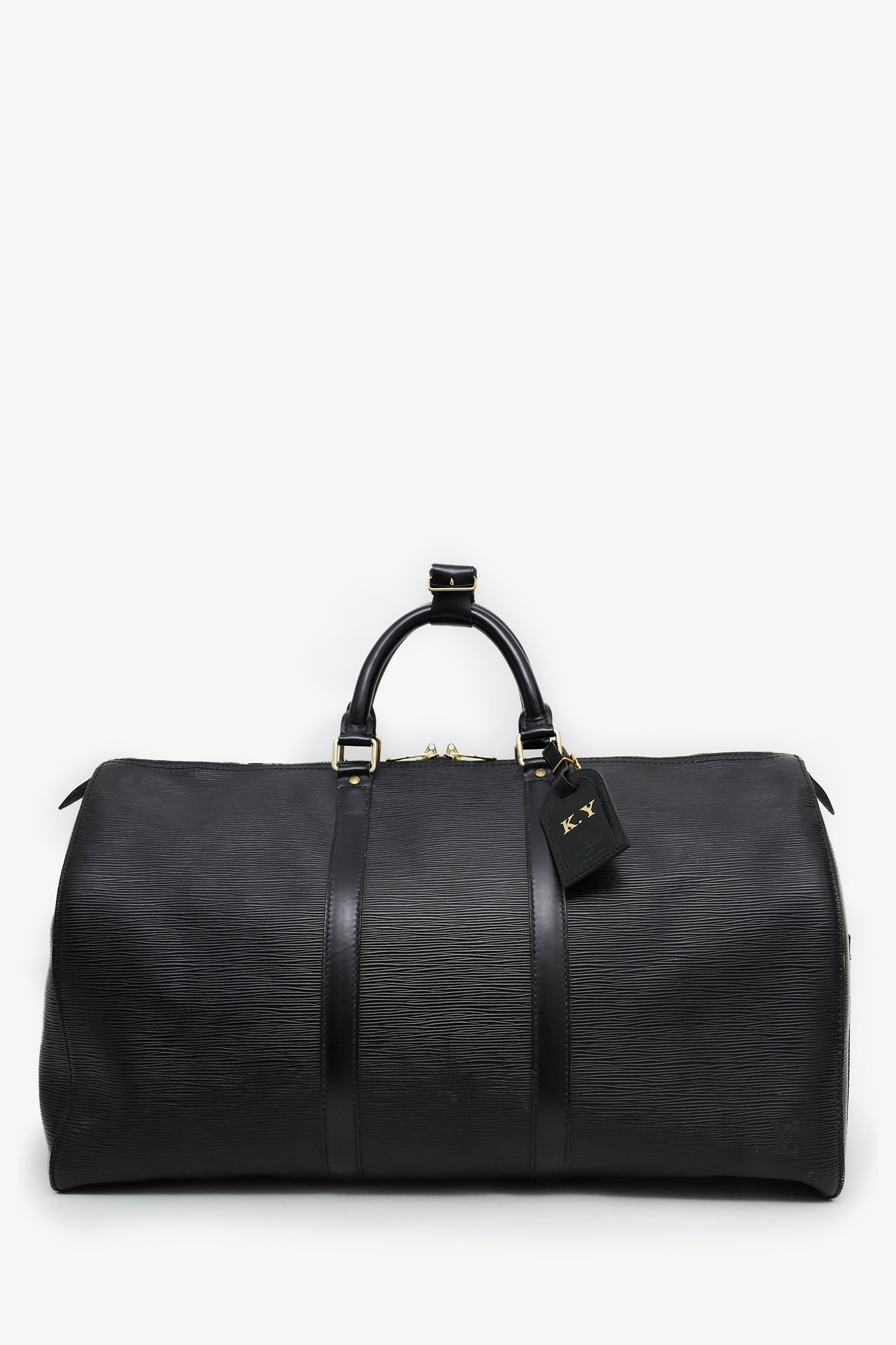Louis Vuitton 1995 Black Epi Leather Keepall 50
