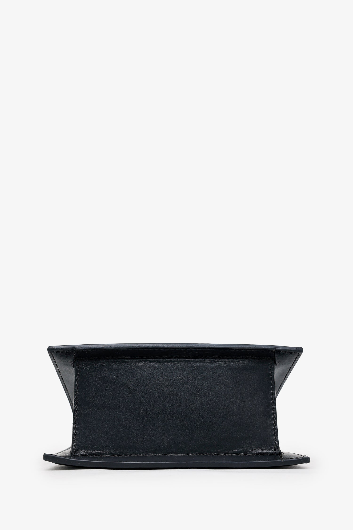 Jacquemus Black Leather 'Le Grand Chiquito' Shoulder Bag With Strap