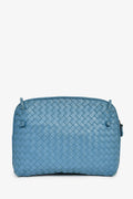 Bottega Veneta Blue Intrecciato Leather Crossbody Bag