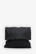 The Row Black Grained Leather Nan Shoulder Bag