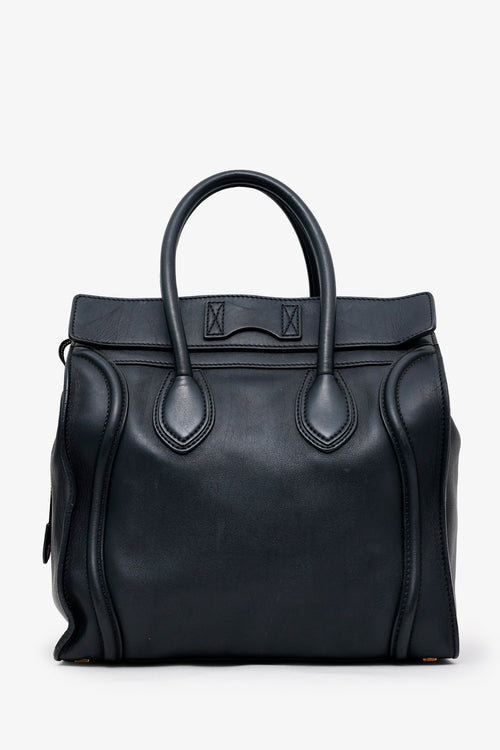 Celine Black Leather Micro Luggage Tote