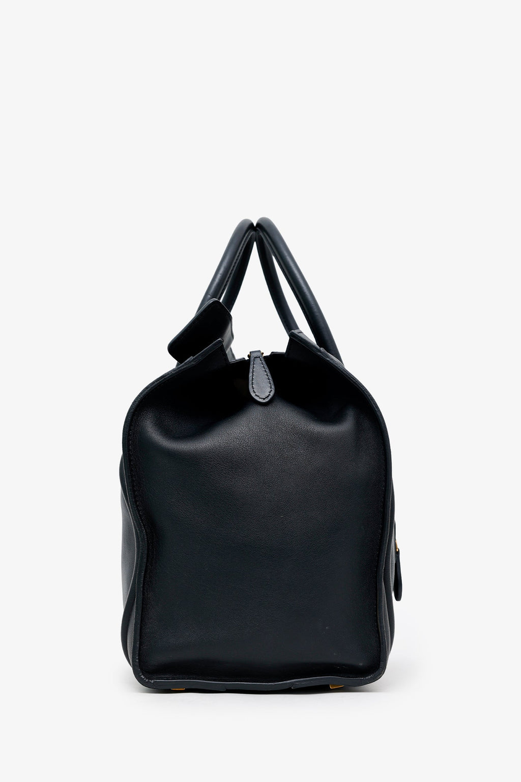 Celine Black Leather Micro Luggage Tote
