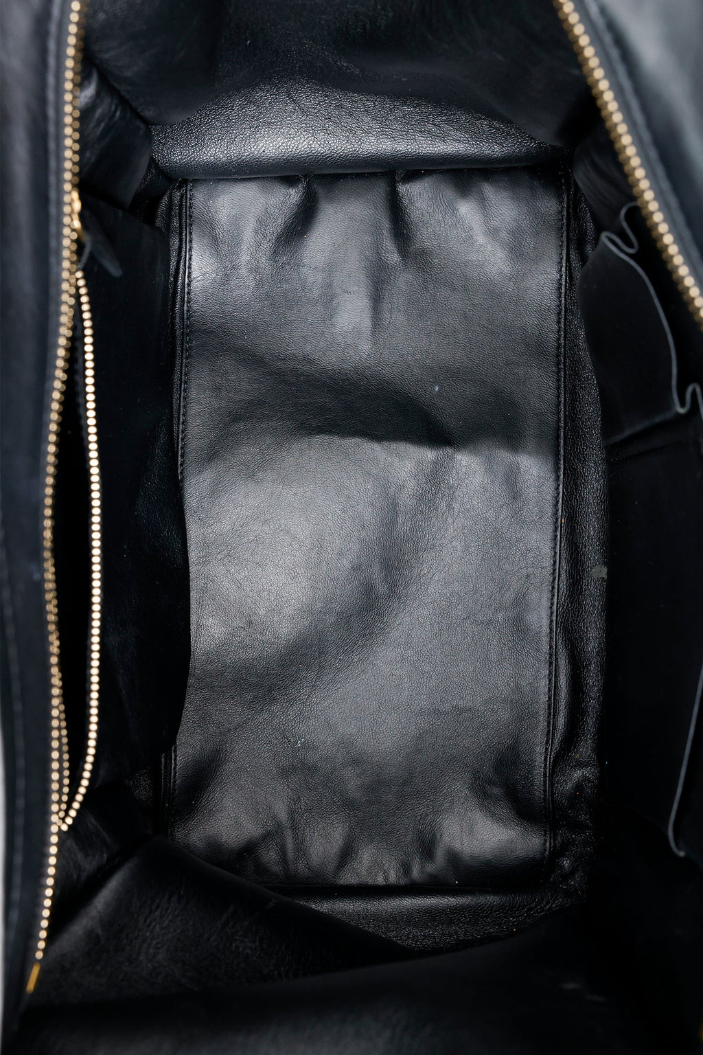 Celine Black Leather Micro Luggage Tote