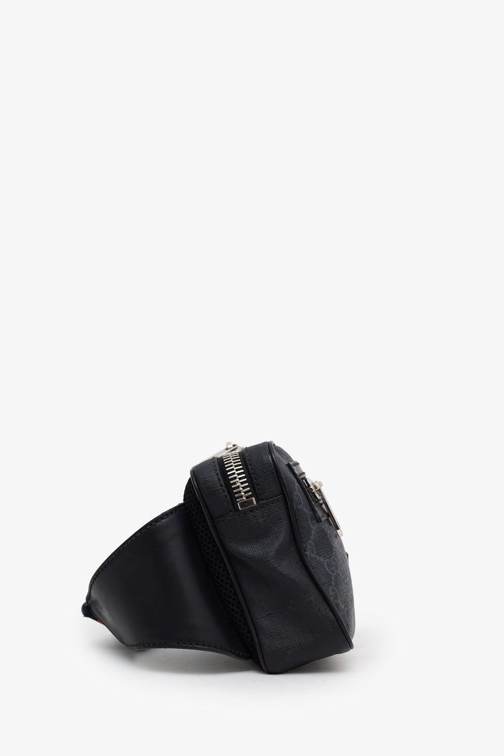 Gucci Black GG Supreme Canvas Belt Bag