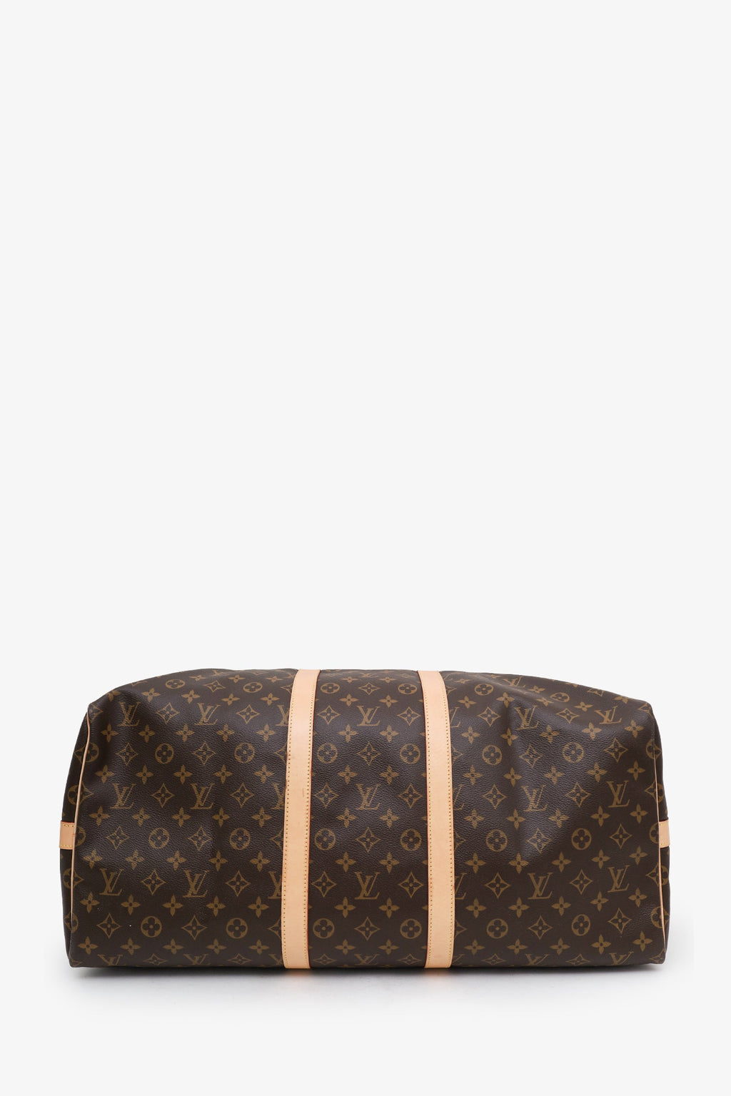 Louis Vuitton Monogram Canvas/Leather Keepall Bandoulière 55 With Strap (Microchip)