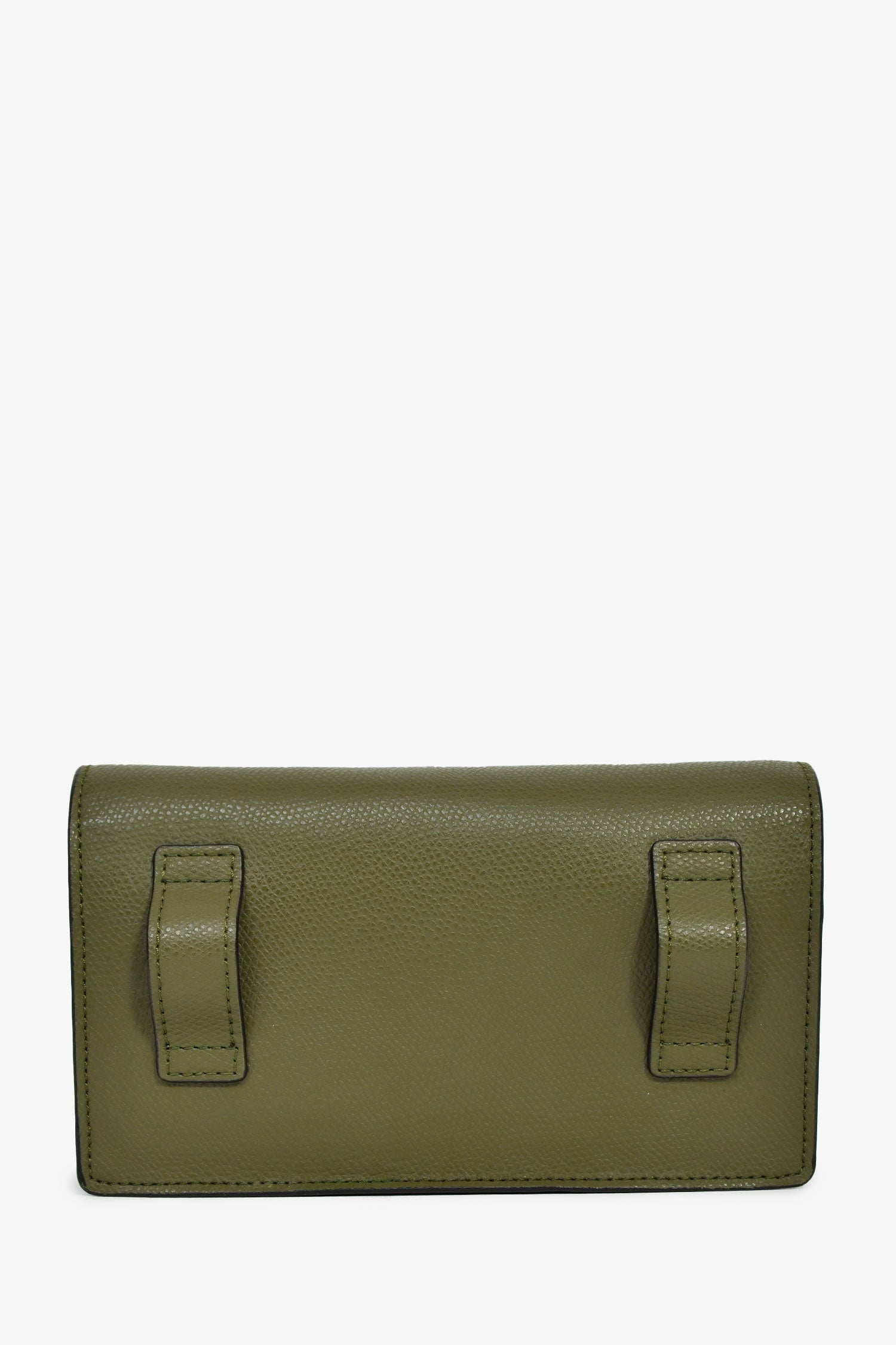 Fendi Olive Green Leather 'F Is Fendi' Belt Bag On Chain