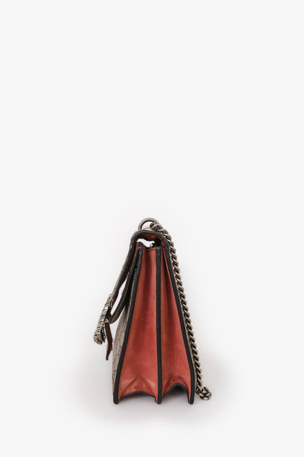 Gucci GG Supreme Blooms Canvas/Pink Suede Dionysus Medium Shoulder Bag