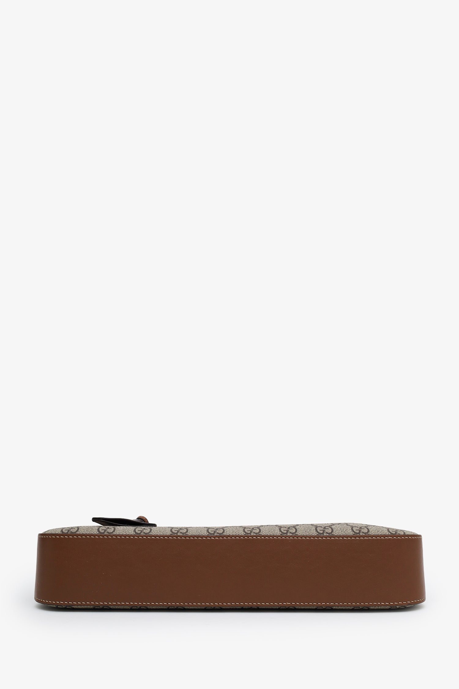 Gucci Brown GG Supreme Leather Padlock GG Medium Shoulder Bag