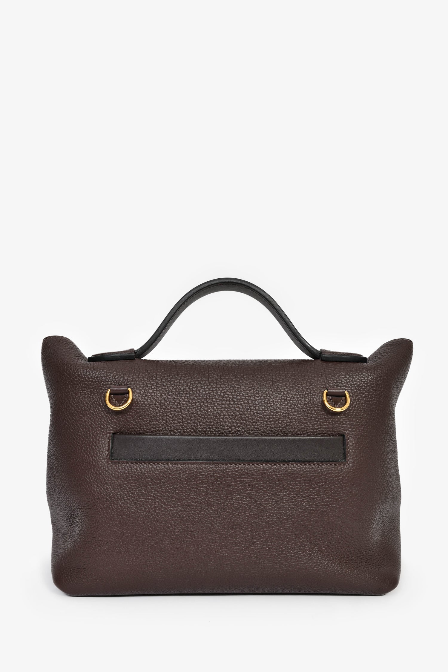 Hermès 2021 Chocolate Togo/Swift Leather 24/24 29 With Strap