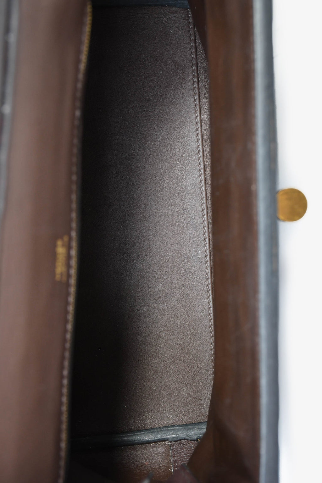 Hermès 2021 Chocolate Togo/Swift Leather 24/24 29 With Strap
