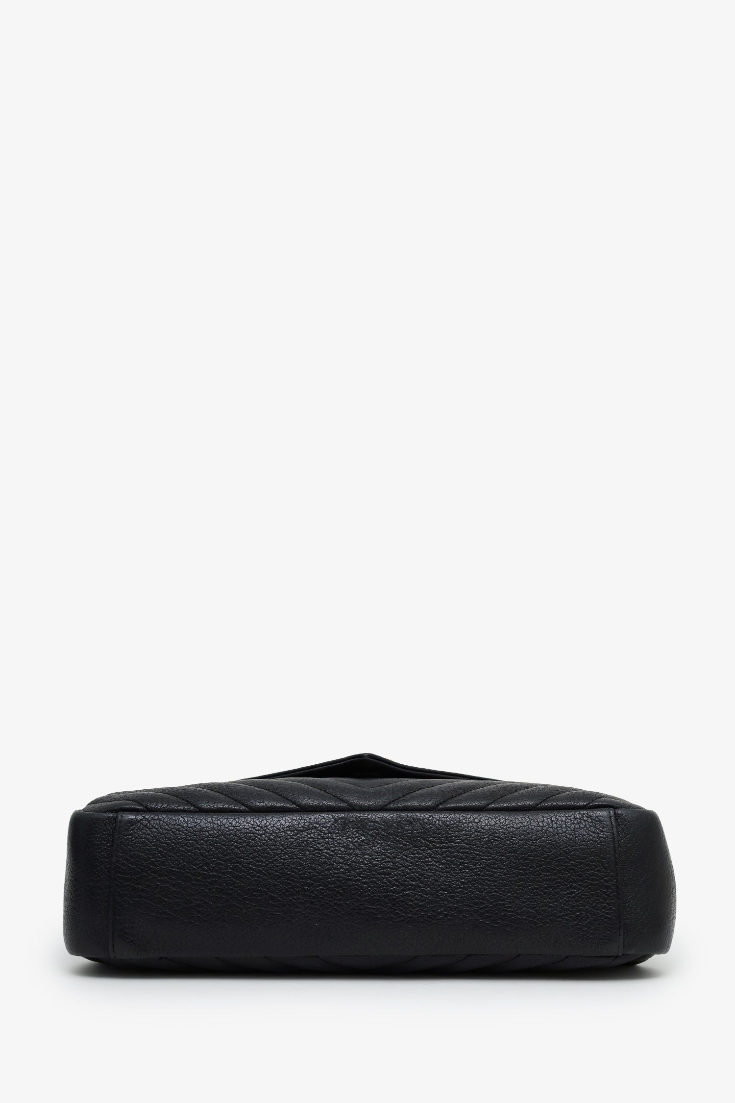 Saint Laurent Black Leather Large Loulou Shoulder Bag