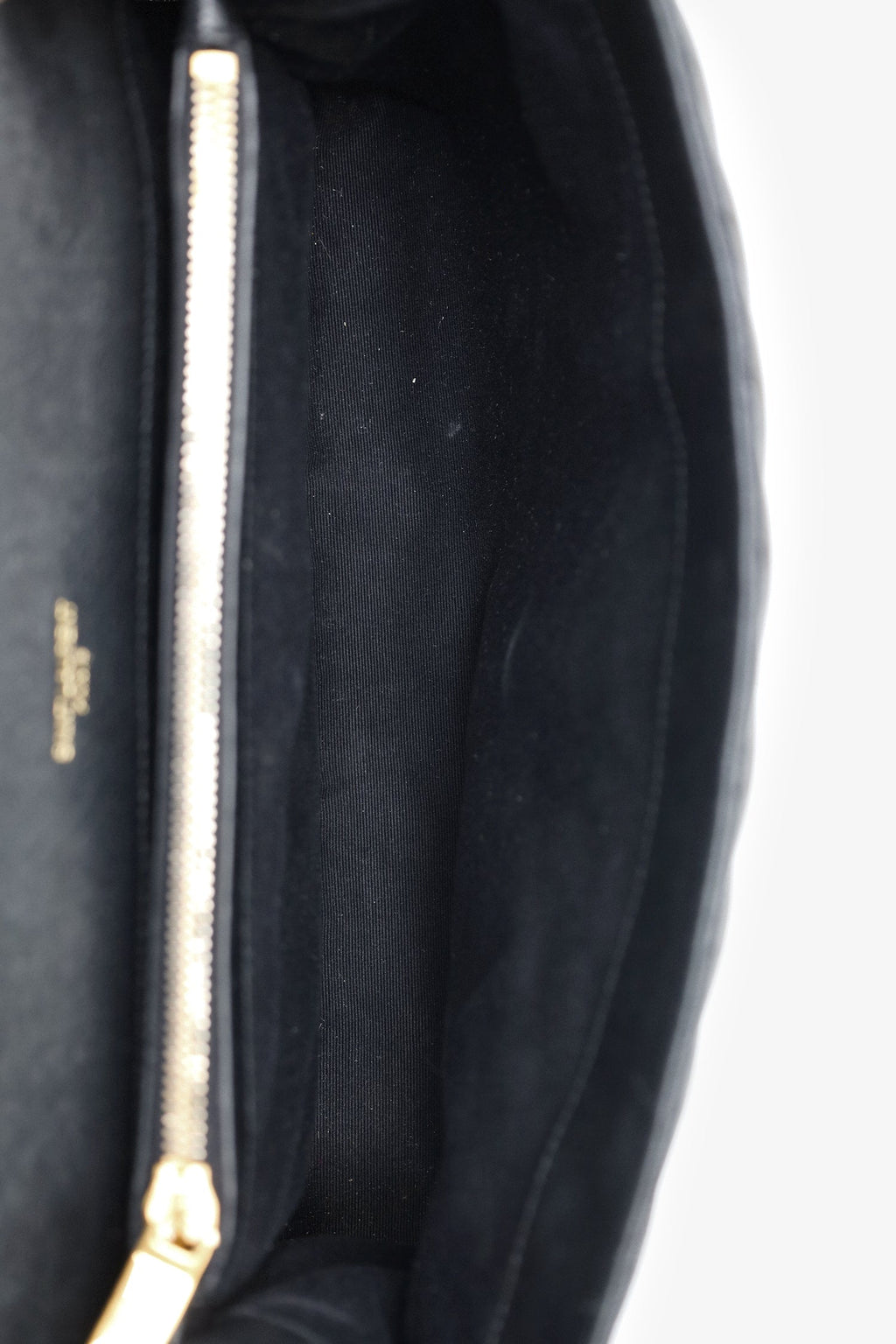 Saint Laurent Black Leather Large Loulou Shoulder Bag