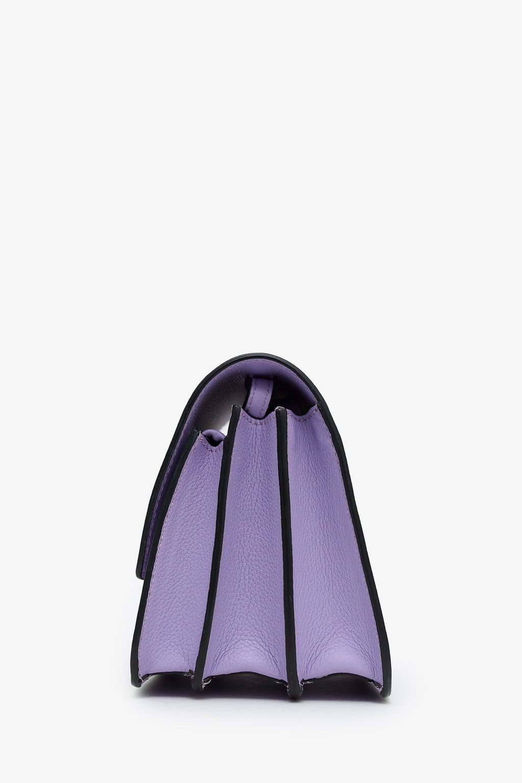 Versace Purple Leather Small La Medusa Crossbody Bag
