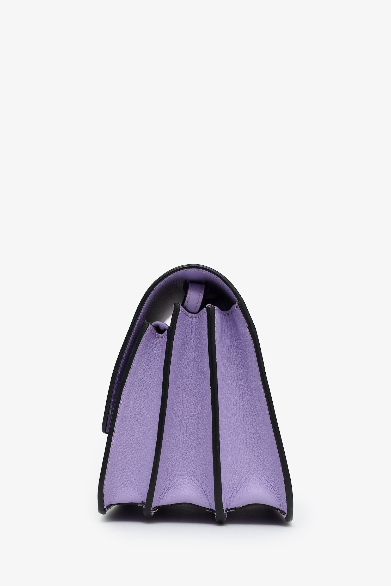 Versace Purple Leather Small La Medusa Crossbody Bag