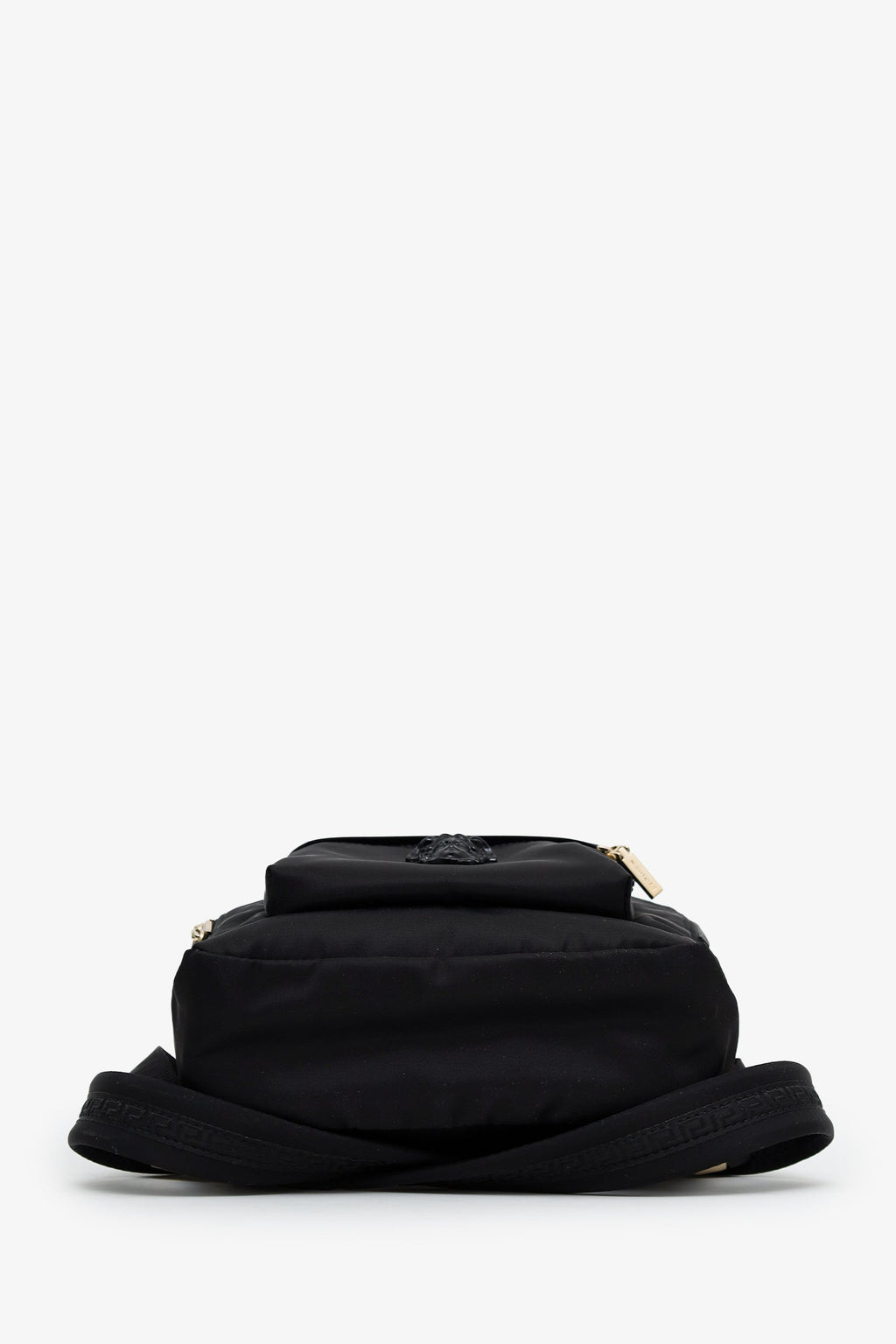 Versace Black Nylon Medusa Mini Backpack