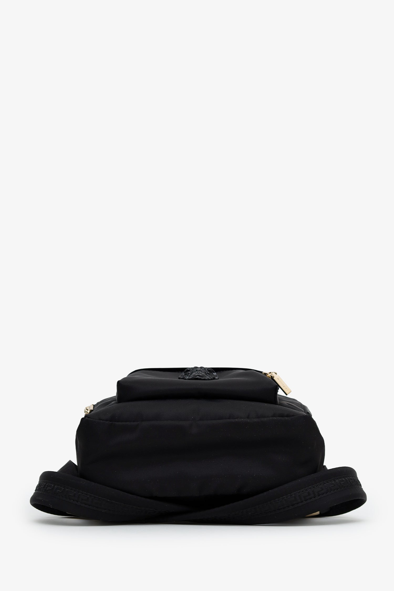 Versace Black Nylon Medusa Mini Backpack
