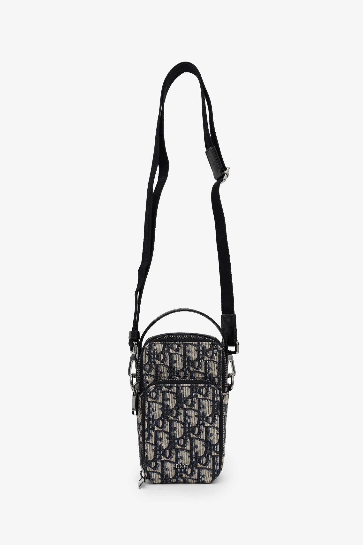 Christian Dior Oblique Micro Rider Pouch Crossbody Bag