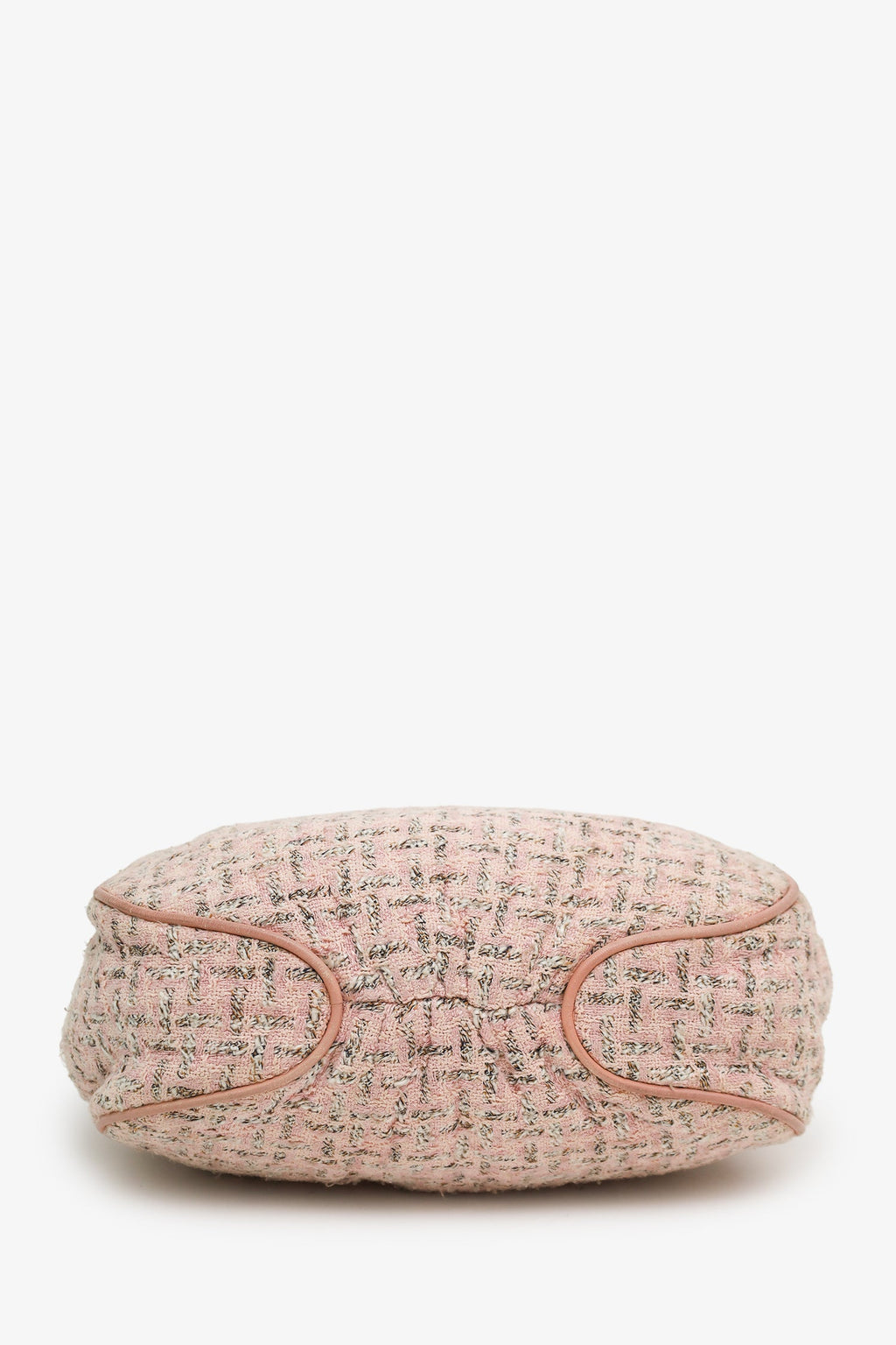 Pre-Loved Chanel™ 2005-06 Pink Tweed CC Boucle Knitting Bag