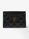 Chanel Classic  Holder Black Caviar Leather