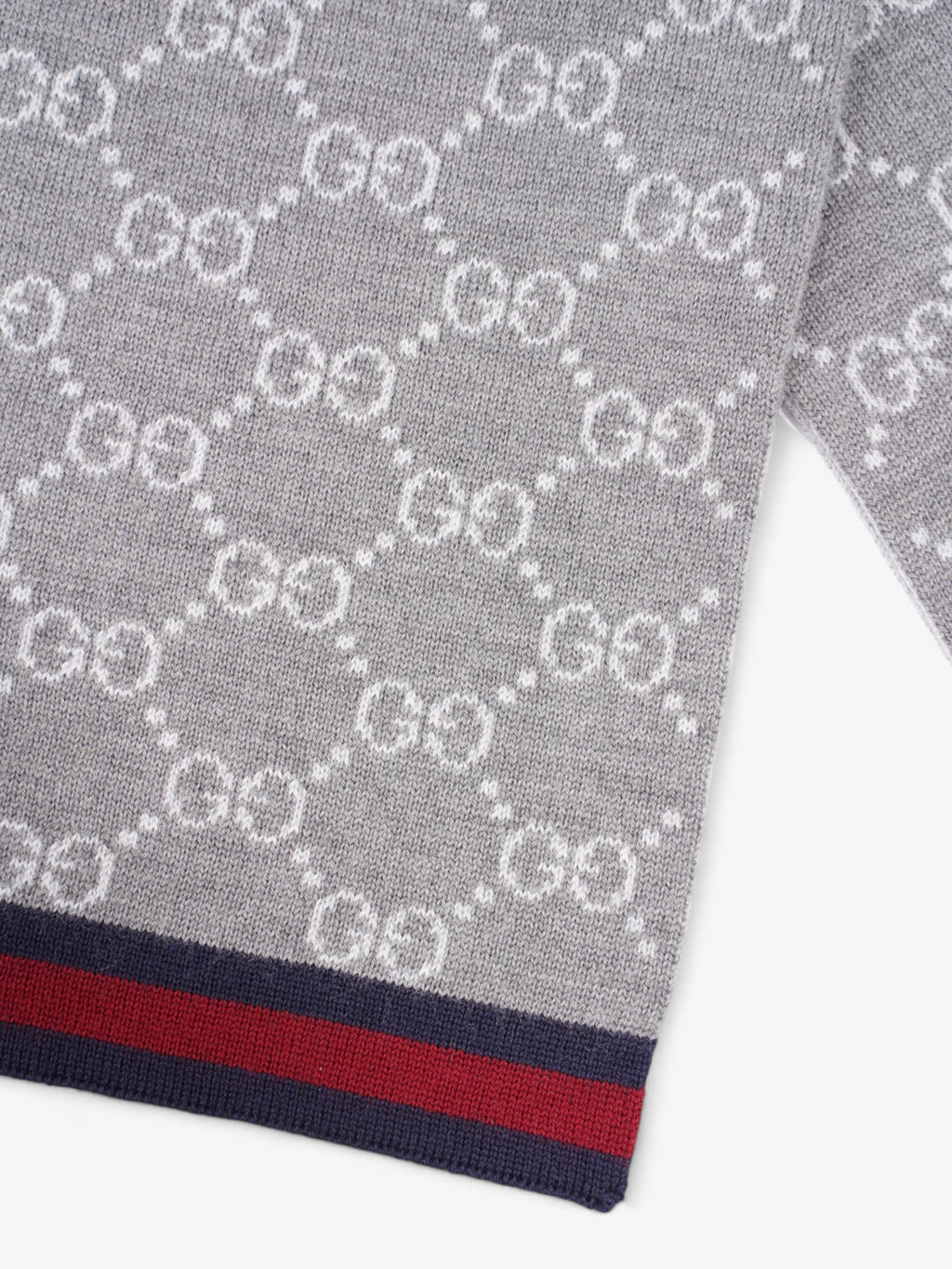 Gucci GG Scarf GG Supreme / Red / Blue Wool
