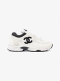 Chanel CC Logo Sneakers  White / Black Mesh EU 39.5 UK 6.5