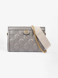 Gucci GG Matelass� Grey Matelasse Leather Small