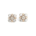Chanel Rhinestone Logo Earrings Costume Jewellery
