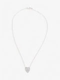 Gucci Trademark Heart Necklace Silver Silver Sterling
