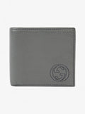 Gucci Soho Bifold Wallet with Interlocking G Grey Leather
