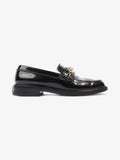 Chanel Chain Logo Loafers Black / Gold Leather EU 37 UK 4
