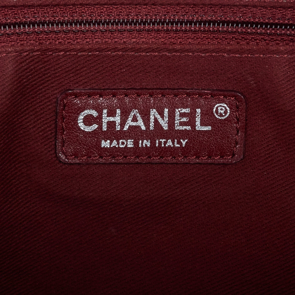 Chanel Pondichery Aged Calfskin Leather Tote Bag