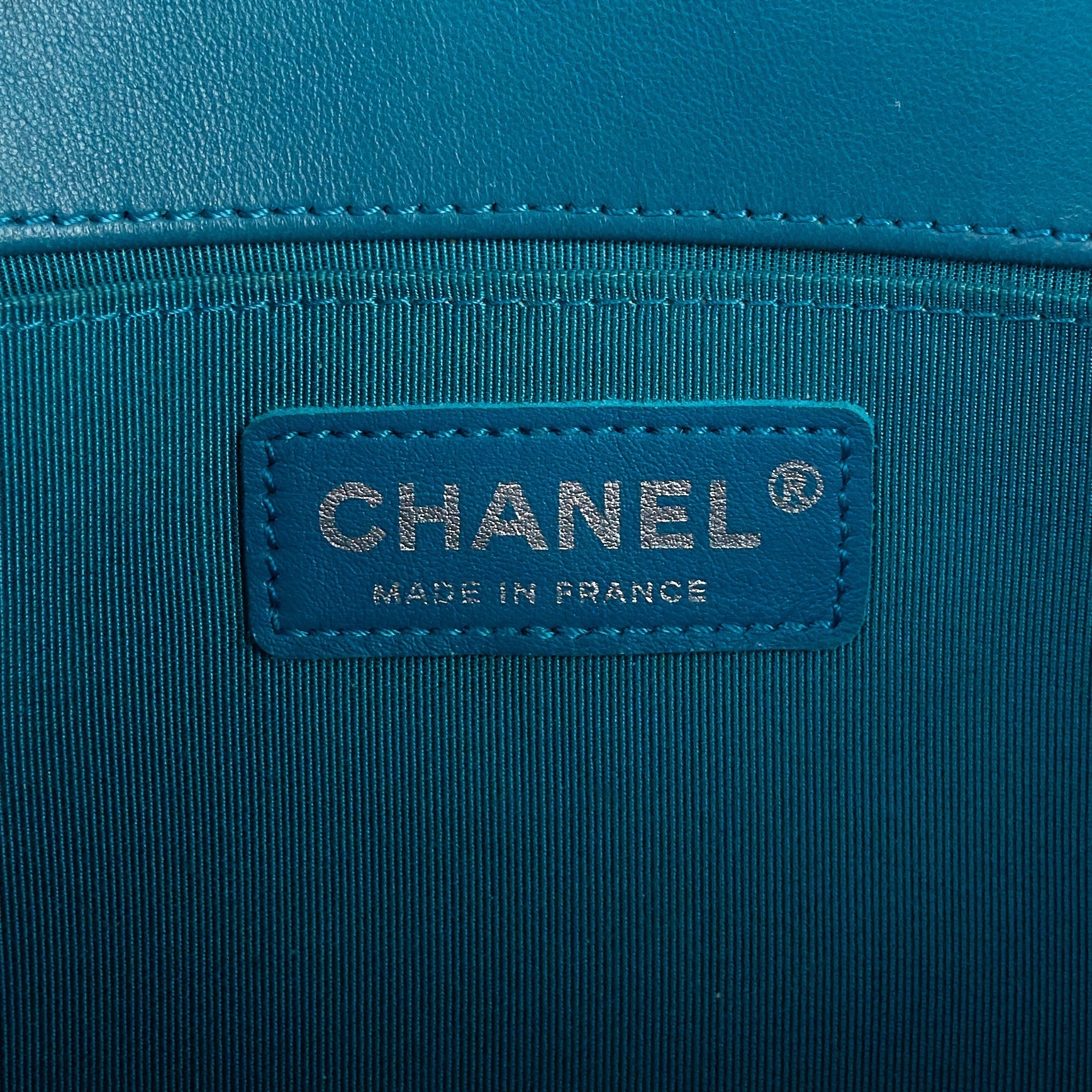 Chanel Boy Old Medium Lambskin Leather Bag
