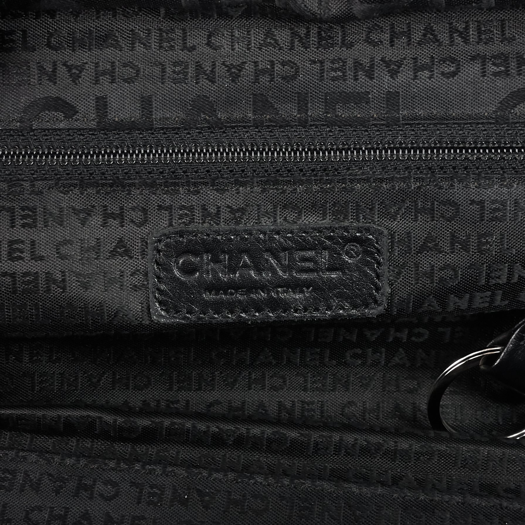 Chanel Choco Bar Quilted Caviar Shoulder Bag