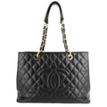 Chanel Grand Shopping Tote GST Large Caviar Leather Bag