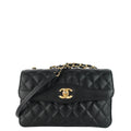 Chanel Coco Vintage Quilted Lambskin Leather Flap Bag