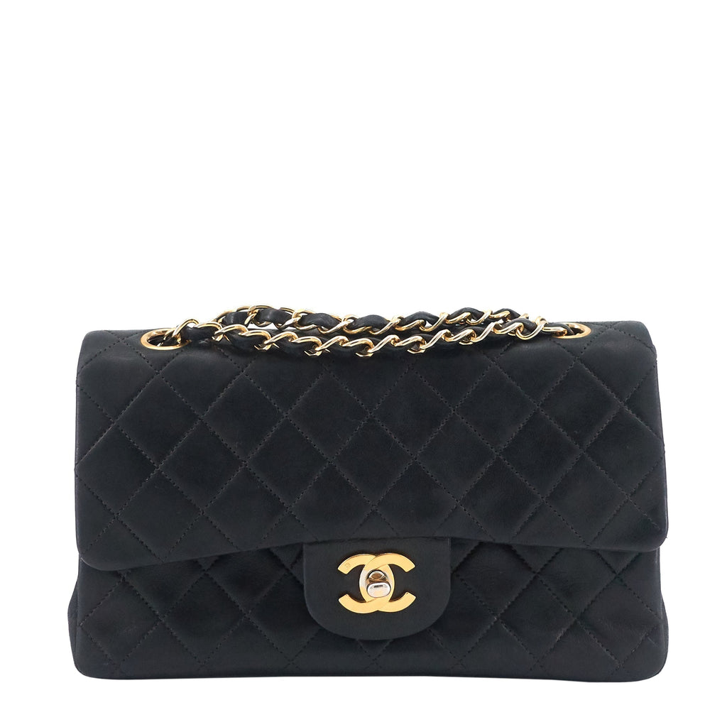 Chanel Classic Double Flap Small Lambskin Leather Bag