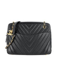 Chanel Chevron Quilted Lambskin Leather Camera Bag