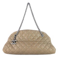Chanel Just Mademoiselle Medium Caviar Leather Bowler Bag