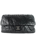 Chanel Twisted Flap Maxi Glazed Calfskin Leather Bag