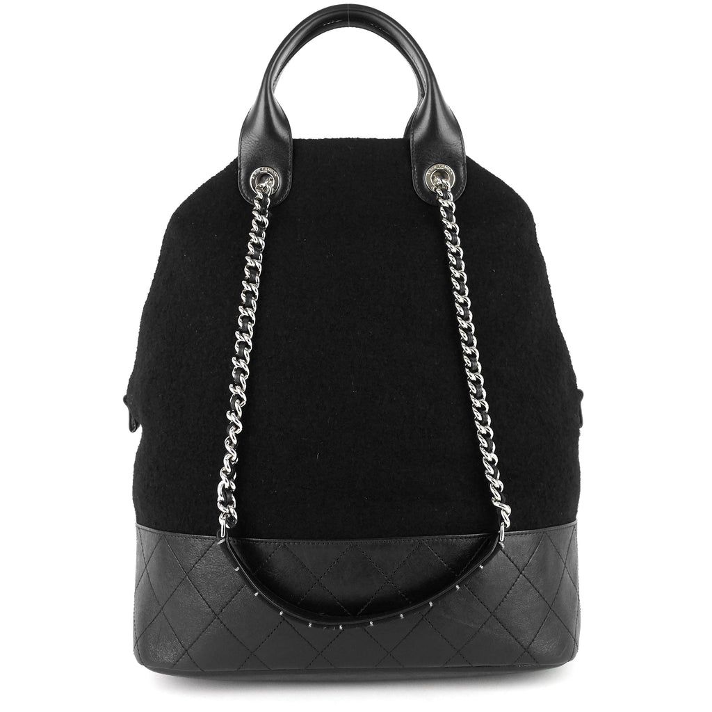 Chanel Paris-Hamburg Embroidered Wool and Calfskin Large Shopping Bag