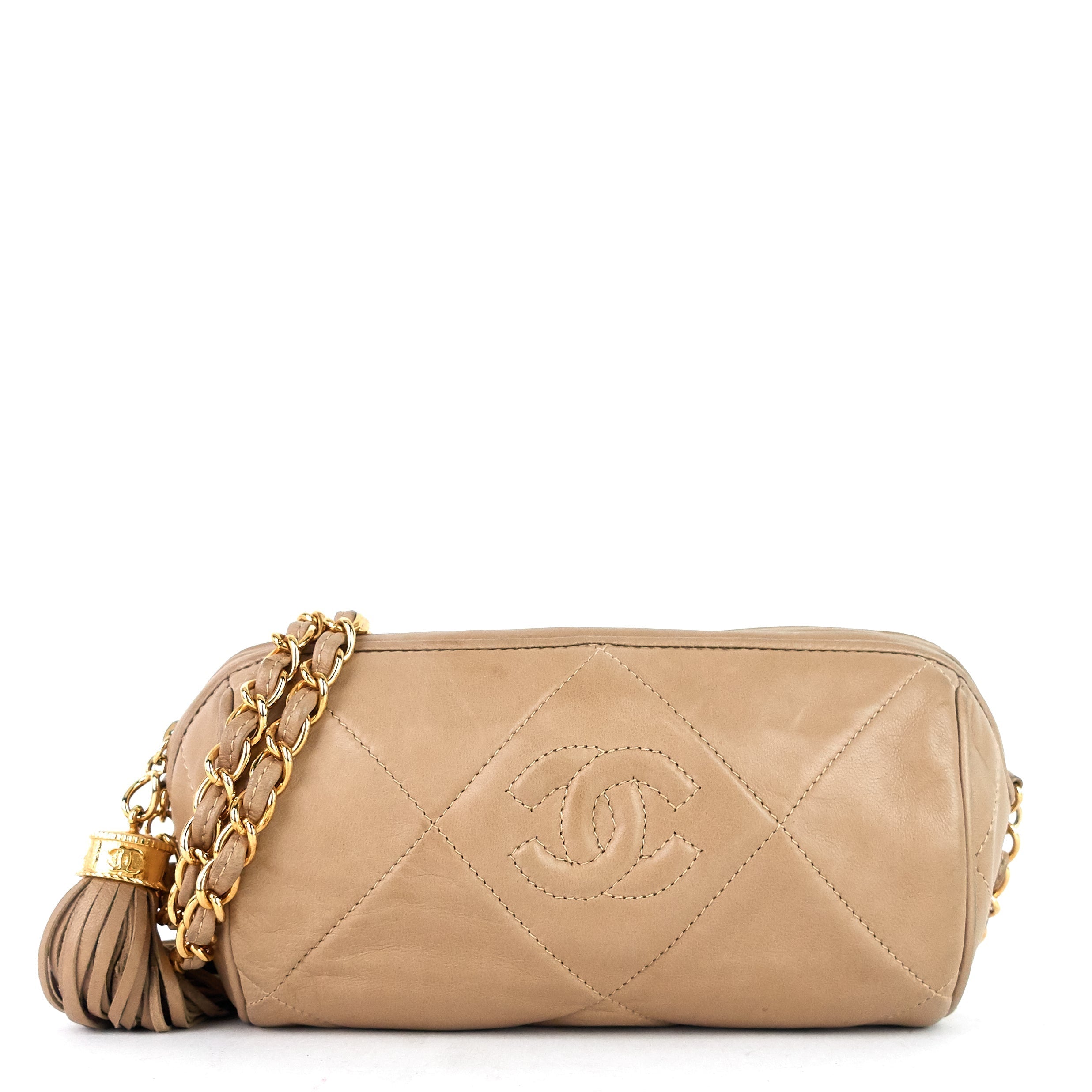 Chanel CC Tassel Lambskin Crossbody Bag